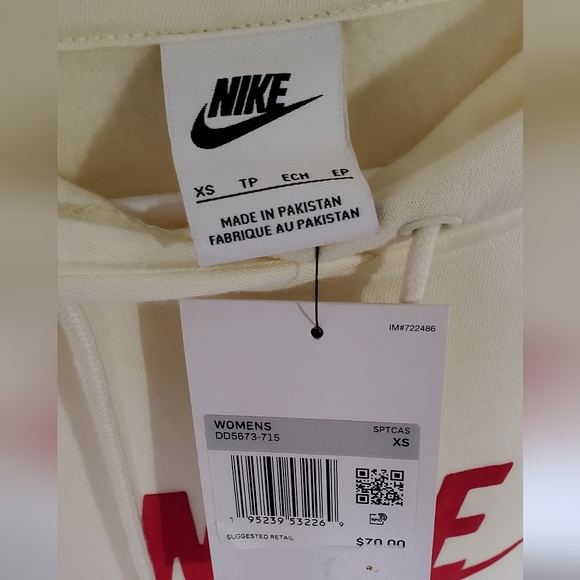 NWT Nike Yellow Hooded Sweatshirt - Picture 3 of 5